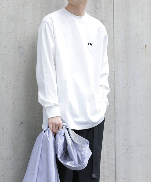 meltum(メルタム)の「EMBROIDERY LOGO L/S T-SHIRT(Tシャツ/カットソー・メンズ・ブラック/ホワイト/ブラウン/ネイビー・LARGE/MEDIUM/SMALL)」の13枚目の写真