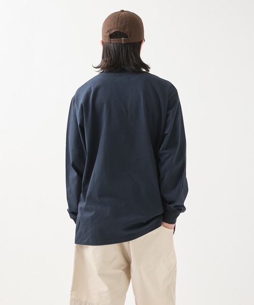 meltum(メルタム)の「EMBROIDERY LOGO L/S T-SHIRT(Tシャツ/カットソー・メンズ・ブラック/ホワイト/ブラウン/ネイビー・LARGE/MEDIUM/SMALL)」の21枚目の写真