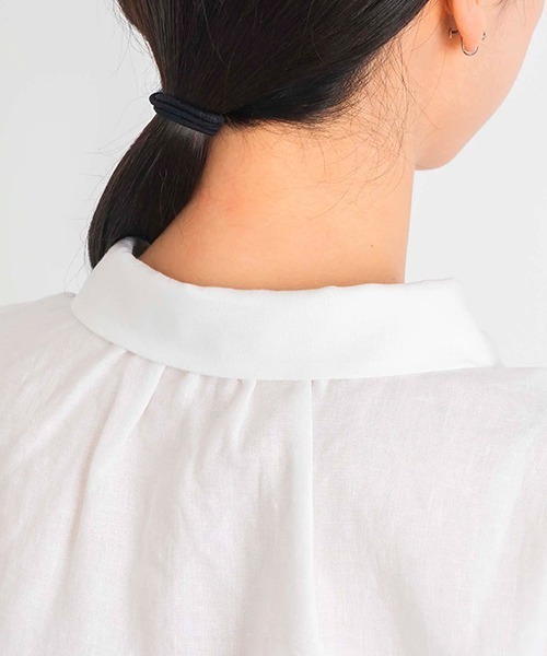 クラスカ　リネン　シンプルブラウス　日本製　M CLASKA（クラスカ）｜リネンのシンプルブラウス - ファッション