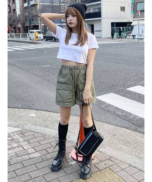 MURUA（ムルーア）の「クリアmumuクロップトTシャツ（Tシャツ/カットソー・レディース・ブルー/ブラック/その他1/イエロー/ホワイト・FREE）」の22枚目の写真