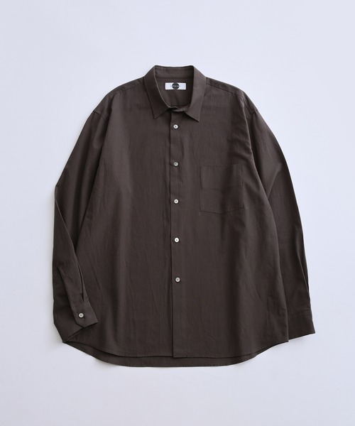 ADAM ET ROPE'(アダムエロペ)の「【Made In Japan/メイド イン ジャパン】スタンダード レギュラーカラー ボクシーシャツ / ロングシーズン着用可能(シャツ/ブラウス・メンズ・ブラック系その他3/ホワイト・L/M)」の10枚目の写真