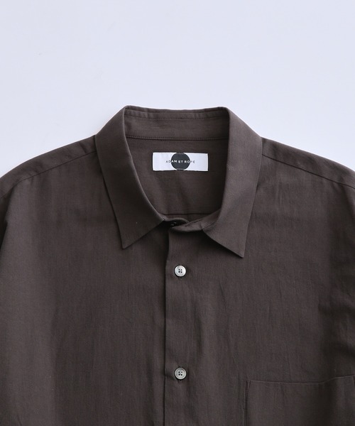 ADAM ET ROPE'(アダムエロペ)の「【Made In Japan/メイド イン ジャパン】スタンダード レギュラーカラー ボクシーシャツ / ロングシーズン着用可能(シャツ/ブラウス・メンズ・ブラック系その他3/ホワイト・L/M)」の3枚目の写真