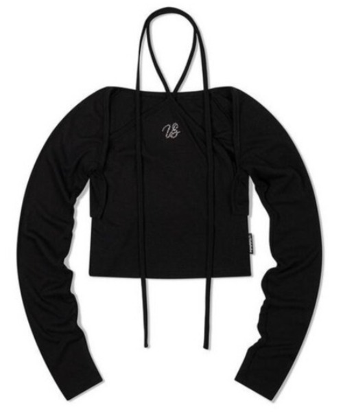 UGLY SHADOW(アグリーシャドウ)の「【Uglyshadow】BEADS TIE CARDIGAN SET / 【アグリーシャドウ】ビーズネクタイセット長袖カーディガン(カーディガン/ボレロ・レディース・ピンク/ホワイト/ブラック・ONE SIZE)」の19枚目の写真