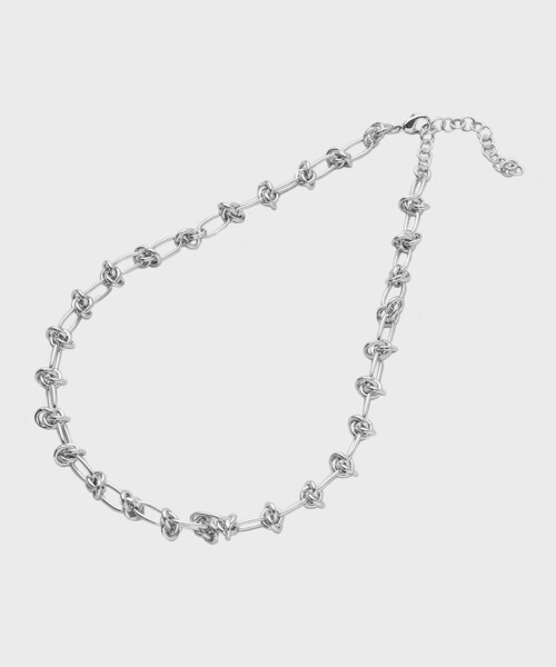 GALLEST（ギャレスト）の「◆ツイストチェーンネックレス（ネックレス・レディース・シルバー/ゴールド・00）」の2枚目の写真