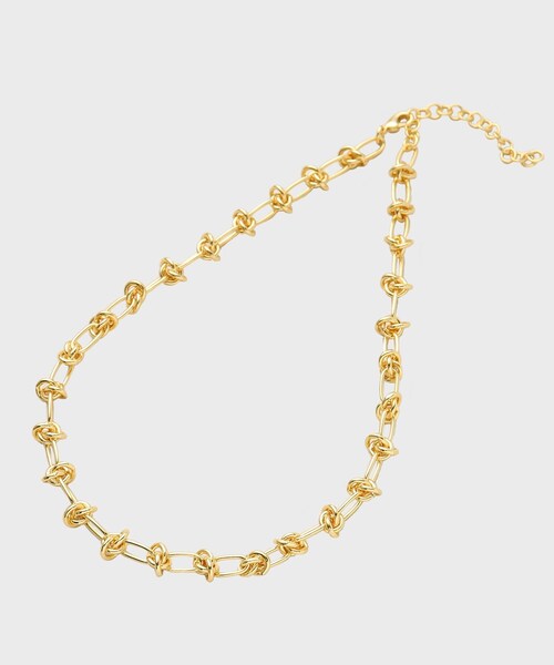 GALLEST（ギャレスト）の「◆ツイストチェーンネックレス（ネックレス・レディース・シルバー/ゴールド・00）」の4枚目の写真