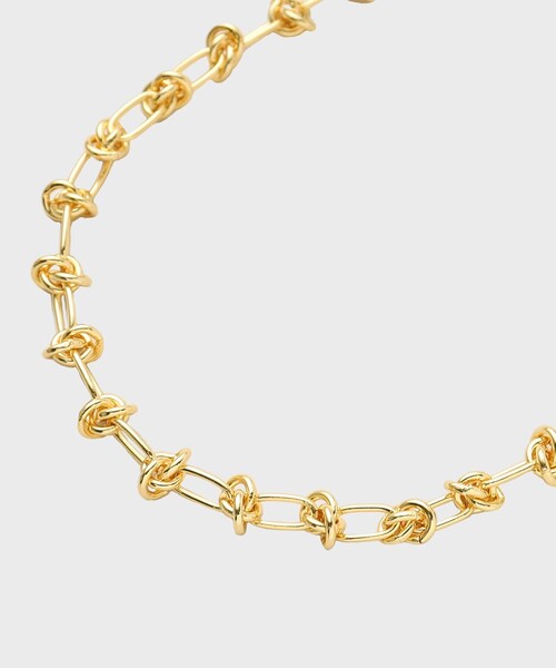 GALLEST（ギャレスト）の「◆ツイストチェーンネックレス（ネックレス・レディース・シルバー/ゴールド・00）」の5枚目の写真