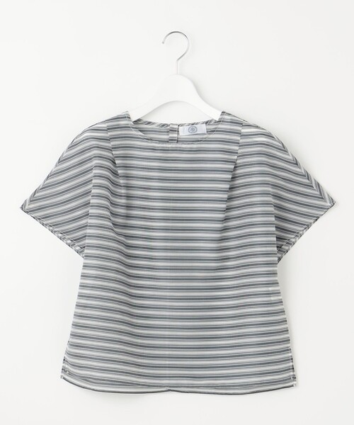 J.PRESS Ladies(J.プレス レディス)の「シアーボーダーツイン カットソー(Tシャツ/カットソー・レディース・ターコイズブルー系1/ブラウン系1/ネイビー系1・SMALL)」の10枚目の写真
