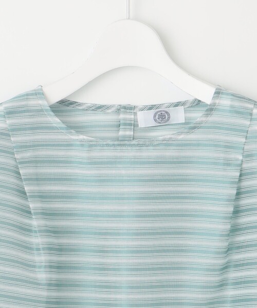 J.PRESS Ladies(J.プレス レディス)の「シアーボーダーツイン カットソー(Tシャツ/カットソー・レディース・ターコイズブルー系1/ブラウン系1/ネイビー系1・SMALL)」の13枚目の写真