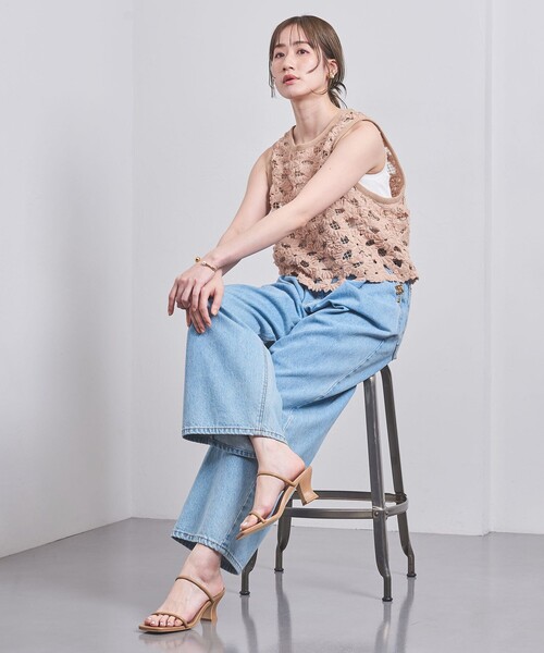 UNITED ARROWS(ユナイテッドアローズ)の「2ライン ミュールサンダル(サンダル・レディース・ブラック/ベージュ・38/35/36/37/35h/36h/37h)」の4枚目の写真