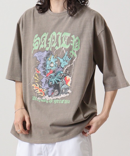 FUNALIVE（ファンアライブ）の「天竺 ﾋﾟｸﾞﾒﾝﾄﾌﾟﾘﾝﾄTｼｬﾂ（Tシャツ/カットソー・メンズ・ブラック系/ブラック系1/ブラック系2/ブラック系3/ブラック系4/ブラック系5/ブラック系7/ブラック系8/ブラック系9/ブラウン系/ブラウン系1/ブラウン系2/ブラウン系3/ブラウン系4/ブラウン系5/ブラウン系6/ブラウン系7/ブラウン系8/ブラウン系9/ブラック系6/ブラック系その他2/ブラック系その他3/ブラック系その他4/ブラウン系その他2/ブラウン系その他3/ブラウン系その他4/ブラック系その他/ブラウン系その他・L/XL/M）」の19枚目の写真