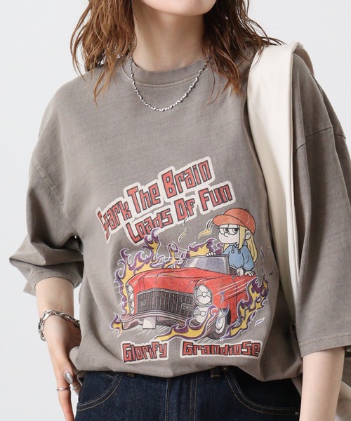 FUNALIVE（ファンアライブ）の「天竺 ﾋﾟｸﾞﾒﾝﾄﾌﾟﾘﾝﾄTｼｬﾂ（Tシャツ/カットソー・メンズ・ブラック系/ブラック系1/ブラック系2/ブラック系3/ブラック系4/ブラック系5/ブラック系7/ブラック系8/ブラック系9/ブラウン系/ブラウン系1/ブラウン系2/ブラウン系3/ブラウン系4/ブラウン系5/ブラウン系6/ブラウン系7/ブラウン系8/ブラウン系9/ブラック系6/ブラック系その他2/ブラック系その他3/ブラック系その他4/ブラウン系その他2/ブラウン系その他3/ブラウン系その他4/ブラック系その他/ブラウン系その他・L/XL/M）」の20枚目の写真