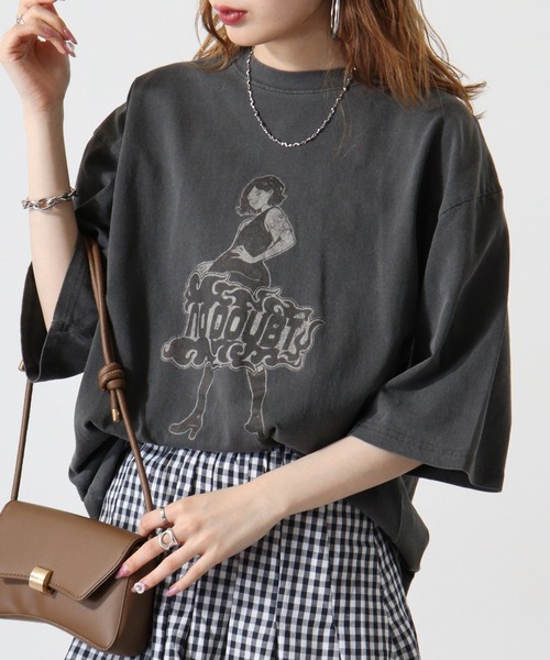 FUNALIVE（ファンアライブ）の「天竺 ﾋﾟｸﾞﾒﾝﾄﾌﾟﾘﾝﾄTｼｬﾂ（Tシャツ/カットソー・メンズ・ブラック系/ブラック系1/ブラック系2/ブラック系3/ブラック系4/ブラック系5/ブラック系7/ブラック系8/ブラック系9/ブラウン系/ブラウン系1/ブラウン系2/ブラウン系3/ブラウン系4/ブラウン系5/ブラウン系6/ブラウン系7/ブラウン系8/ブラウン系9/ブラック系6/ブラック系その他2/ブラック系その他3/ブラック系その他4/ブラウン系その他2/ブラウン系その他3/ブラウン系その他4/ブラック系その他/ブラウン系その他・L/XL/M）」の3枚目の写真