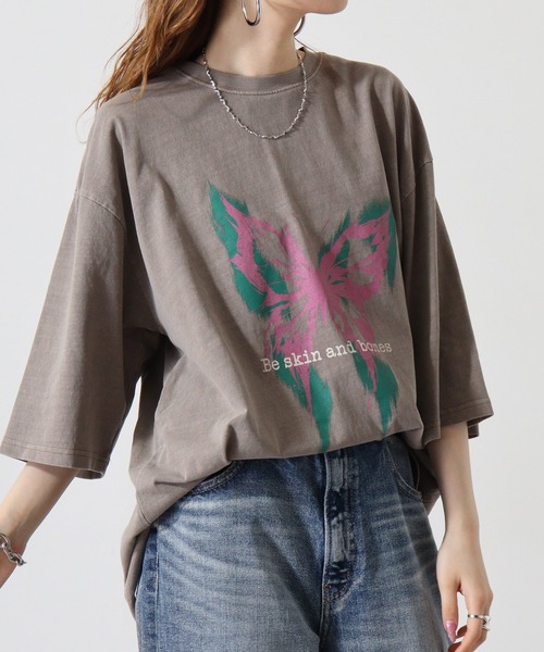 FUNALIVE（ファンアライブ）の「天竺 ﾋﾟｸﾞﾒﾝﾄﾌﾟﾘﾝﾄTｼｬﾂ（Tシャツ/カットソー・メンズ・ブラック系/ブラック系1/ブラック系2/ブラック系3/ブラック系4/ブラック系5/ブラック系7/ブラック系8/ブラック系9/ブラウン系/ブラウン系1/ブラウン系2/ブラウン系3/ブラウン系4/ブラウン系5/ブラウン系6/ブラウン系7/ブラウン系8/ブラウン系9/ブラック系6/ブラック系その他2/ブラック系その他3/ブラック系その他4/ブラウン系その他2/ブラウン系その他3/ブラウン系その他4/ブラック系その他/ブラウン系その他・L/XL/M）」の17枚目の写真