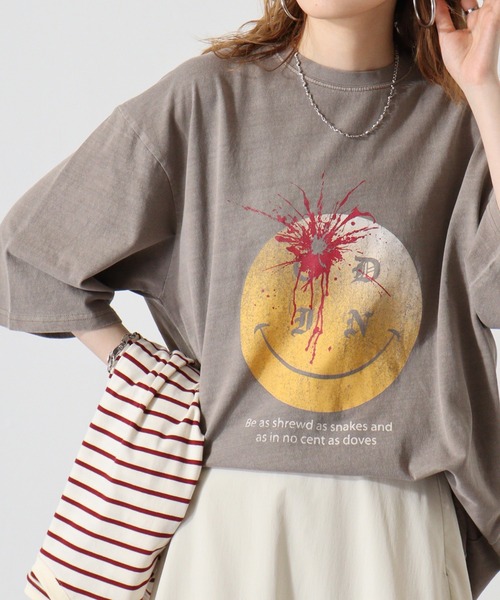 FUNALIVE（ファンアライブ）の「天竺 ﾋﾟｸﾞﾒﾝﾄﾌﾟﾘﾝﾄTｼｬﾂ（Tシャツ/カットソー・メンズ・ブラック系/ブラック系1/ブラック系2/ブラック系3/ブラック系4/ブラック系5/ブラック系7/ブラック系8/ブラック系9/ブラウン系/ブラウン系1/ブラウン系2/ブラウン系3/ブラウン系4/ブラウン系5/ブラウン系6/ブラウン系7/ブラウン系8/ブラウン系9/ブラック系6/ブラック系その他2/ブラック系その他3/ブラック系その他4/ブラウン系その他2/ブラウン系その他3/ブラウン系その他4/ブラック系その他/ブラウン系その他・L/XL/M）」の18枚目の写真