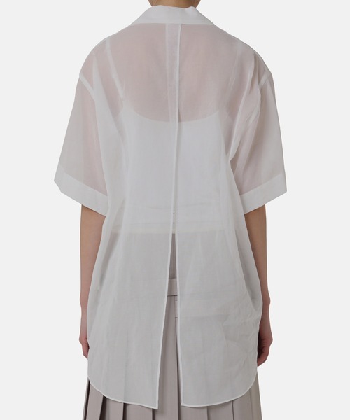 iRENE(アイレネ)の「フロントホックシャツ / Front Hook Shirt(シャツ/ブラウス・レディース・オフホワイト/ブラック/ブルー・36)」の7枚目の写真