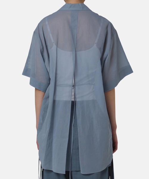 iRENE(アイレネ)の「フロントホックシャツ / Front Hook Shirt(シャツ/ブラウス・レディース・オフホワイト/ブラック/ブルー・36)」の19枚目の写真