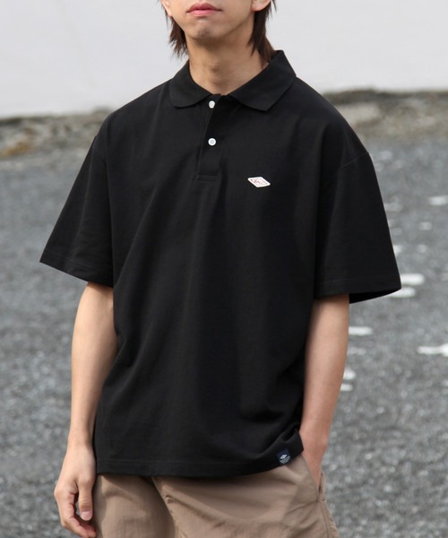 BALL(ボール)の「【BALL/ボール】鹿の子 ワンポイントワッペン付き 半袖ポロシャツ(ポロシャツ・メンズ・ダークブルー/ラベンダー/セージグリーン/ブラック/ネイビー/スミクロ/オフホワイト/杢グレー/モカ・M/LL/L)」の19枚目の写真