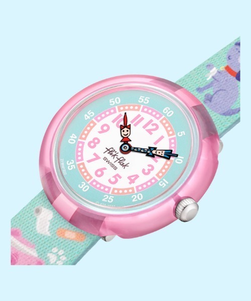 FLIK FLAK（フリックフラック）の「MY SPIRIT ANIMAL（アナログ腕時計・キッズ・グリーン・FREE）」の4枚目の写真