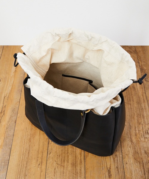 SLOW スロウ / bono-tote bag width type フルベジタブルタンニング