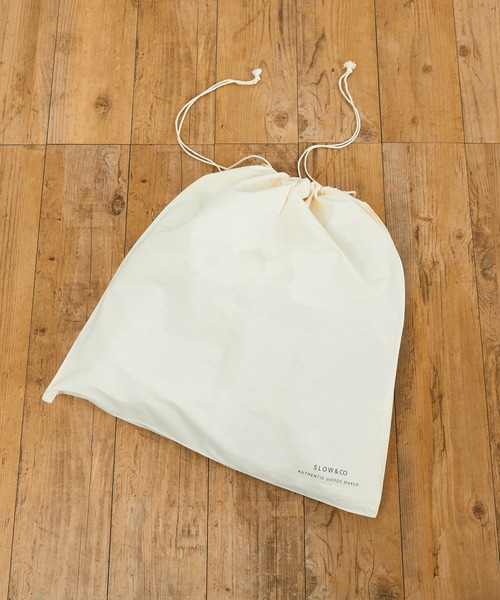 SLOW（スロウ）の「SLOW スロウ / bono-tote bag width type フルベジタブルタンニングレザートートバッグ ヌメ革ビッグトート / 4920003M（トートバッグ・メンズ・チョコ/ブラック・FREE）」の7枚目の写真