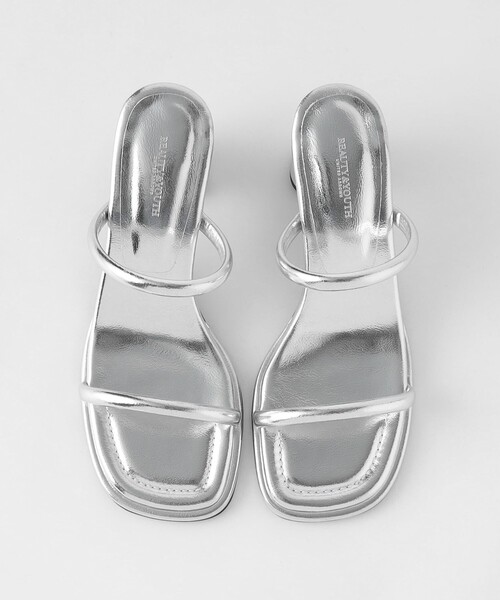 BEAUTY&YOUTH UNITED ARROWS(ビューティーアンドユースユナイテッドアローズ)の「プク 2ライン サンダル(サンダル・レディース・ブラック/ネイビー/シルバー・36h/36/37h/37)」の17枚目の写真