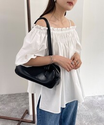 fredy emue | 2WAYオフショルギャザーブラウス(シャツ/ブラウス)