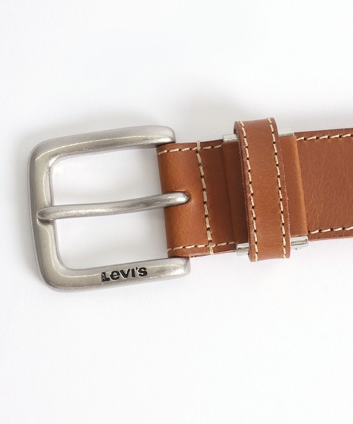 Levi's（リーバイス）の「Levi's/リーバイス 35mm 本革 ステッチ 帆型 カラー レザーベルト（ベルト・メンズ・ブラック/モスグリーン/レッド/ダークブラウン/ブラウン/ネイビー・FREE）」の8枚目の写真