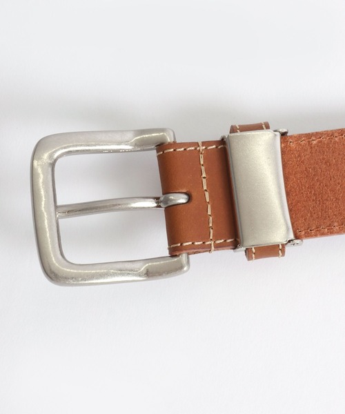 Levi's（リーバイス）の「Levi's/リーバイス 35mm 本革 ステッチ 帆型 カラー レザーベルト（ベルト・メンズ・ブラック/モスグリーン/レッド/ダークブラウン/ブラウン/ネイビー・FREE）」の9枚目の写真