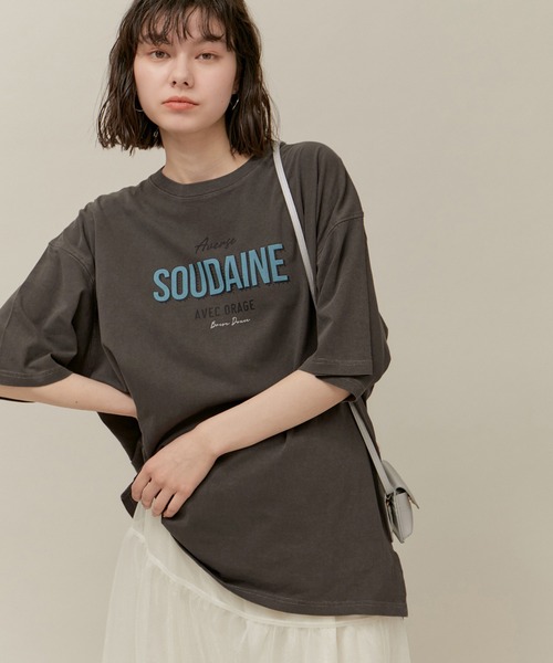 ROPE' PICNIC（ロペピクニック）の「オーバーサイズロックTシャツ/リンクコーデ（Tシャツ/カットソー・レディース・オフホワイト/チャコールグレー/グレー系その他・38）」の18枚目の写真