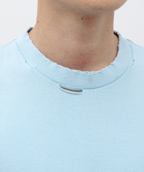 Anachronorm（アナクロノーム）の「ANACHRONORM / アナクロノーム DAMAGED STANDARD EMB S/S T-S（Tシャツ/カットソー・メンズ・チャコールグレー/ブラック・3）」の14枚目の写真