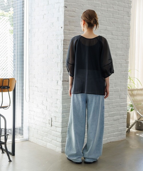 LAKOLE（ラコレ）の「2WAYリボンアップブラウス / 129991（シャツ/ブラウス・レディース・グレー/ブラック/ピンク/ベージュ・FREE）」の16枚目の写真