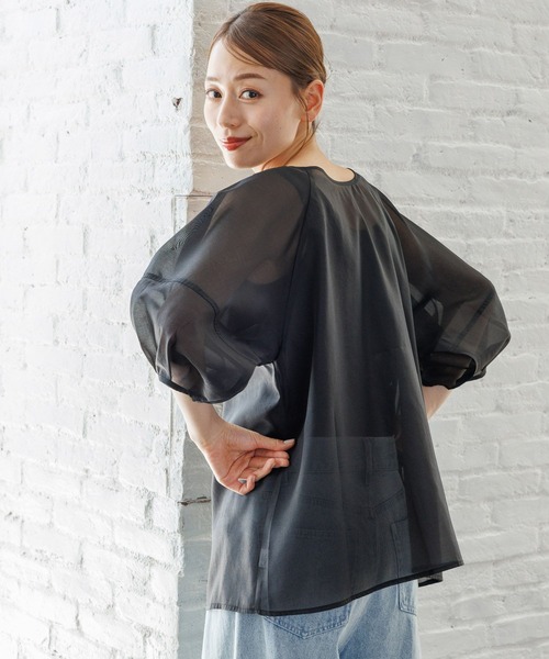 LAKOLE（ラコレ）の「2WAYリボンアップブラウス / 129991（シャツ/ブラウス・レディース・グレー/ブラック/ピンク/ベージュ・FREE）」の18枚目の写真