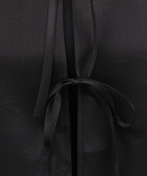 LAKOLE（ラコレ）の「2WAYリボンアップブラウス / 129991（シャツ/ブラウス・レディース・グレー/ブラック/ピンク/ベージュ・FREE）」の7枚目の写真