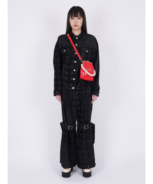 PAMEO POSE(パメオポーズ)の「Pile Print Pixel Clover Denim Baggy PAMEO POSE(パメオポーズ)の「Pile Print Pixel Clover Denim Baggy