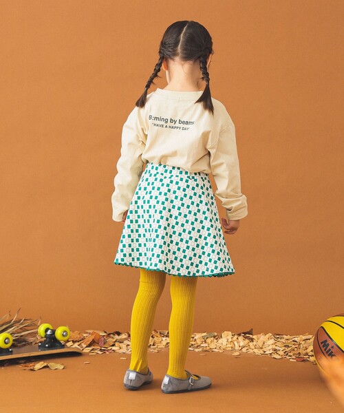 B:MING by BEAMS(ビーミングバイビームス)の「B:MING by BEAMS / スクエアプリント インショーツ スカート(100~140cm)(スカート・キッズ・レッド/グリーン・100/110/120/130/140)」の9枚目の写真