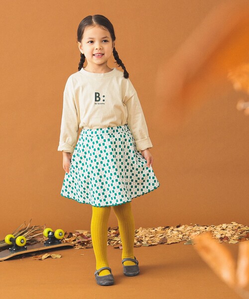 B:MING by BEAMS(ビーミングバイビームス)の「B:MING by BEAMS / スクエアプリント インショーツ スカート(100~140cm)(スカート・キッズ・レッド/グリーン・100/110/120/130/140)」の11枚目の写真