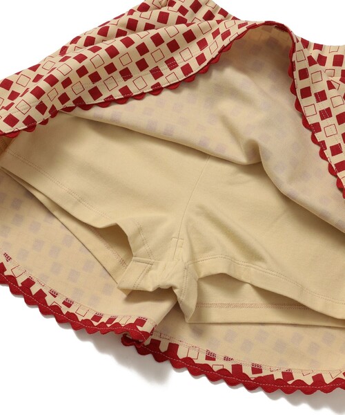 B:MING by BEAMS(ビーミングバイビームス)の「B:MING by BEAMS / スクエアプリント インショーツ スカート(100~140cm)(スカート・キッズ・レッド/グリーン・100/110/120/130/140)」の18枚目の写真