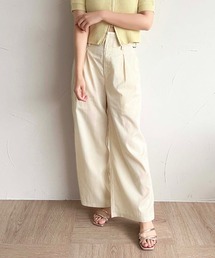 apres jour | 【apres jour mimi】SETUP可能 ベルト+ワイドパンツ【ZOZOTOWN限定アイテム】(スラックス)