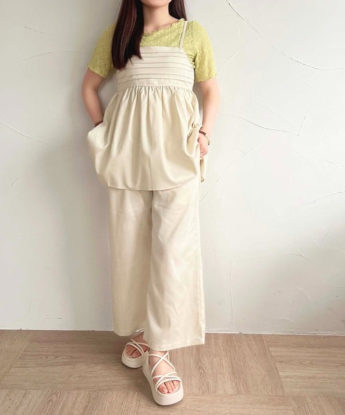 apres jour(アプレジュール)の「【apres jour mimi】SETUP可能 ベルト+ワイドパンツ【ZOZOTOWN限定アイテム】(スラックス・レディース・ブラウン/チャコールグレー/アイボリー・X-LARGE/MEDIUM/SMALL)」の20枚目の写真