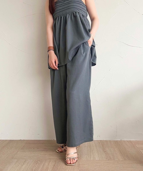 apres jour(アプレジュール)の「【apres jour mimi】SETUP可能 ベルト+ワイドパンツ【ZOZOTOWN限定アイテム】(スラックス・レディース・ブラウン/チャコールグレー/アイボリー・X-LARGE/MEDIUM/SMALL)」の18枚目の写真
