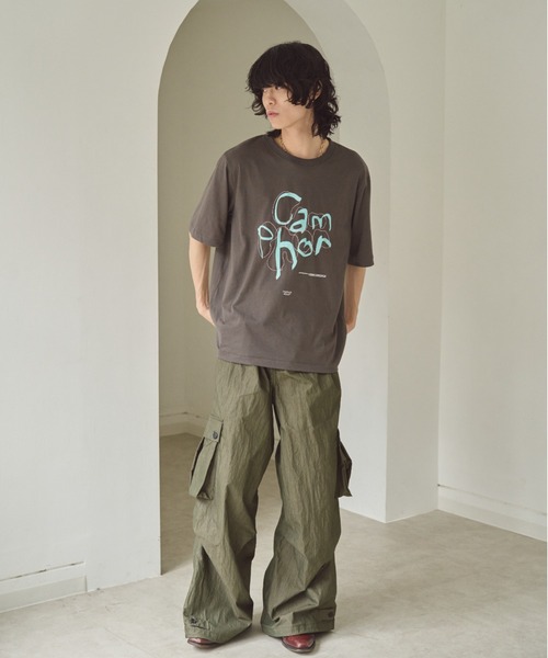 A*I様 Camphor wood 2タックワイドバギーコーティング加工カーゴパ Camphor wood（カンファーウッド）の「2tuck wide baggy coating