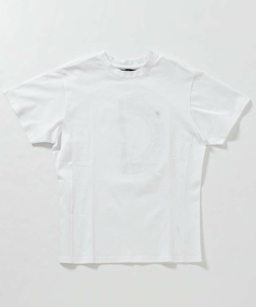 1PIU1UGUALE3 RELAX(ウノピゥウノウグァーレトレ リラックス)ラインストーンバックロゴ半袖Tシャツ（Tシャツ/カットソー）｜1PIU1UGUALE3 RELAX （ウノピゥウノウグァーレトレ リラックス）