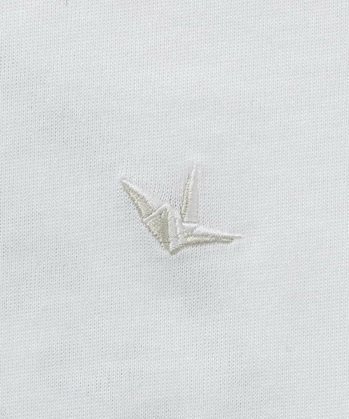 1PIU1UGUALE3 RELAX(ウノピゥウノウグァーレトレ リラックス)ラインストーンバックロゴ半袖Tシャツ（Tシャツ/カットソー）｜1PIU1UGUALE3 RELAX （ウノピゥウノウグァーレトレ リラックス）