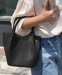 GIRL（ガール）の「【LOWO】ラタンハンドル2WAYレザーミニトートバッグ（ハンドバッグ）」