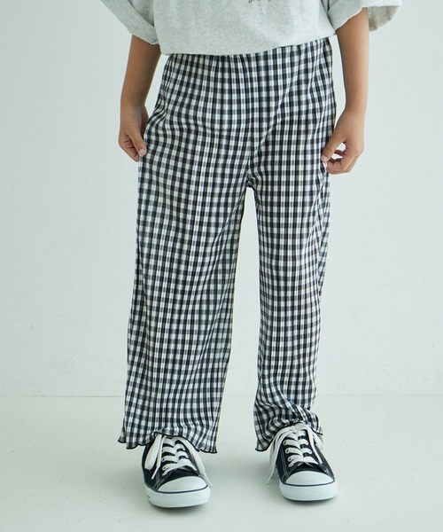 ROPE' PICNIC(ロペピクニック)の「アソート柄プリーツパンツ(その他パンツ・キッズ・ブラック系その他/ベージュ系その他・120/130/140/150)」の2枚目の写真