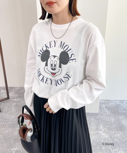 fredy emue（フレディエミュ）の「【GOOD ROCK SPEED/グッドロックスピード】MICKEY  ロンT（Tシャツ/カットソー・レディース・オフホワイト/ベージュ・FREE）」の1枚目の写真