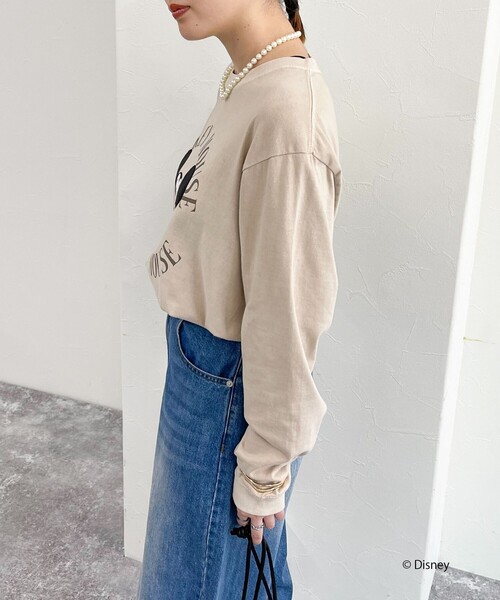 fredy emue（フレディエミュ）の「【GOOD ROCK SPEED/グッドロックスピード】MICKEY  ロンT（Tシャツ/カットソー・レディース・オフホワイト/ベージュ・FREE）」の9枚目の写真