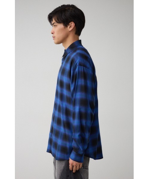 AZUL by moussy(アズールバイマウジー)の「オンブレチェックシャツ(シャツ/ブラウス・メンズ・ブラック系その他/レッド系その他/ブルー系その他・FREE)」の21枚目の写真
