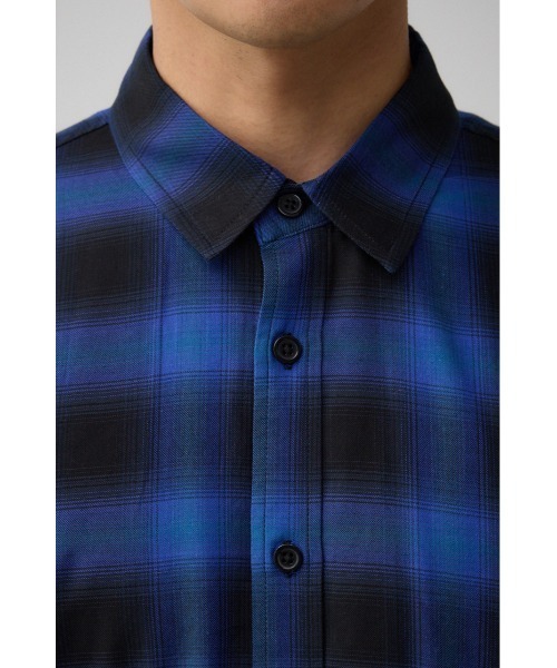 AZUL by moussy(アズールバイマウジー)の「オンブレチェックシャツ(シャツ/ブラウス・メンズ・ブラック系その他/レッド系その他/ブルー系その他・FREE)」の19枚目の写真