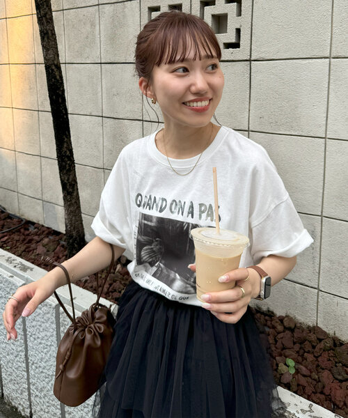 DISCOAT(ディスコート)の「【リバイバル/ユニセックス】フォトグラフィックTシャツ《WEB限定》(Tシャツ/カットソー・レディース・ゴールド系その他6/シルバー/ブラック・FREE)」の15枚目の写真